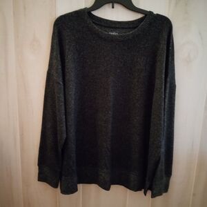 Time and Tru Black/Gray Tweedy Sweater XL (16/18)
